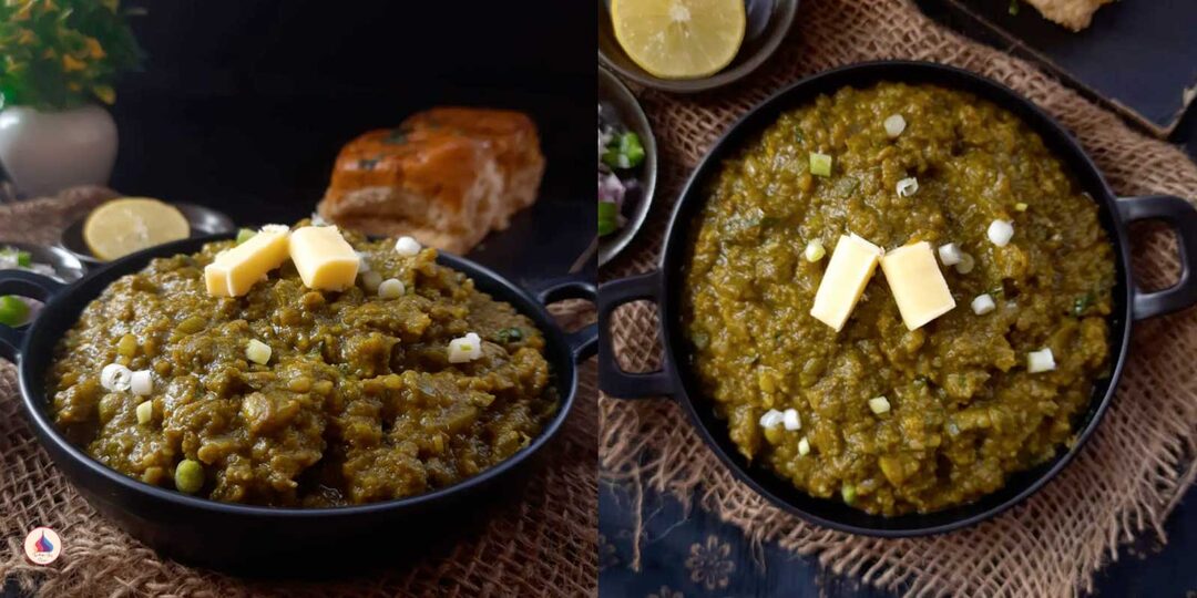 Зеленый пав бхаджи из Сурата