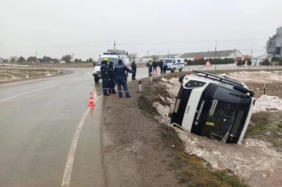    Два человека пострадали в ДТП с рейсовым автобусом в Крыму