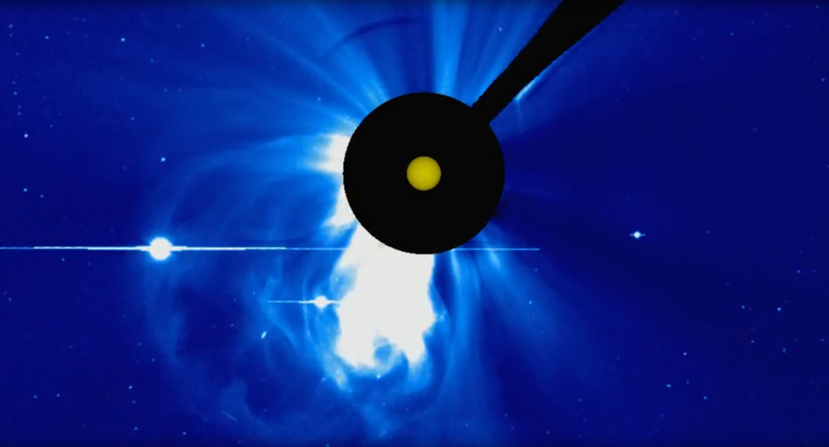 На обратной стороне Солнца произошел мощнейший двойной выброс плазмы