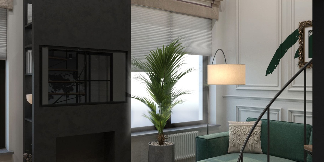 🔥Такого МИКСа стилей в квартире вы ещё не видели: двухуровневая квартира 53 м² с 3 спальнями