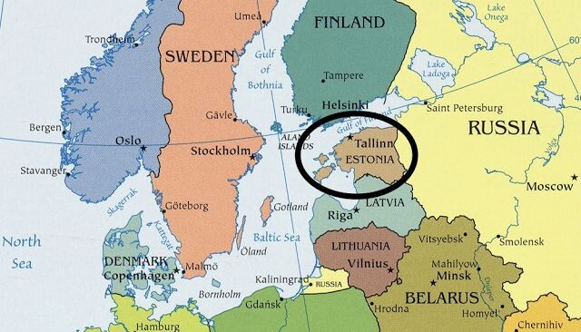 На глобусе найти Эстонию не так просто, если не знаешь, где искать