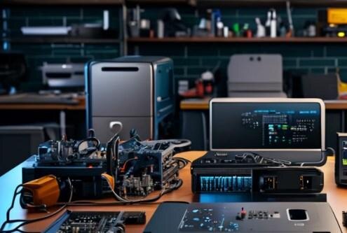 
Конструктивное решение для снижения шума электронного оборудования