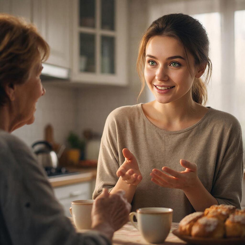 утром на кухне