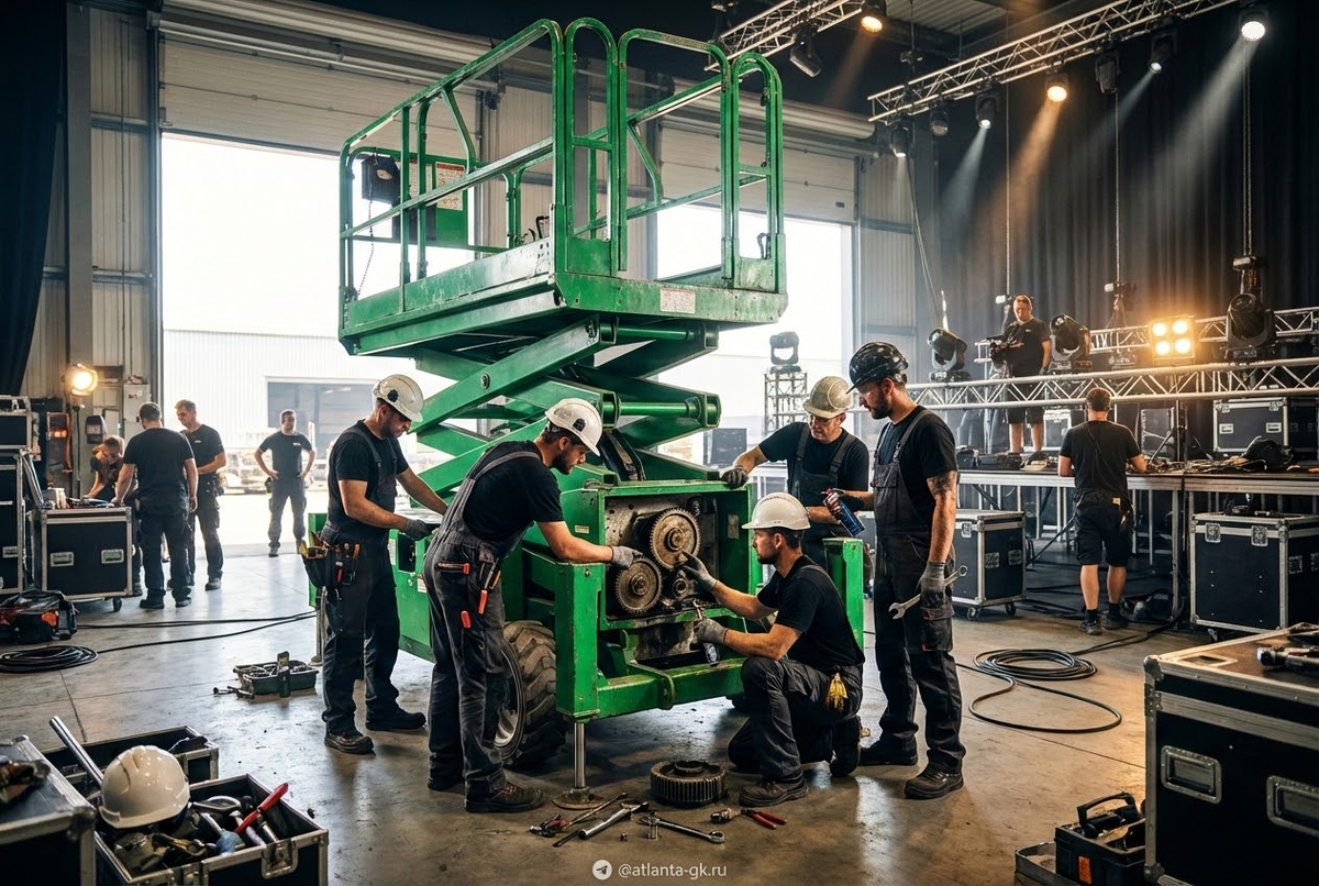    Частые поломки ножничных подъёмников: их причины и способы устранения Atlanta-gk