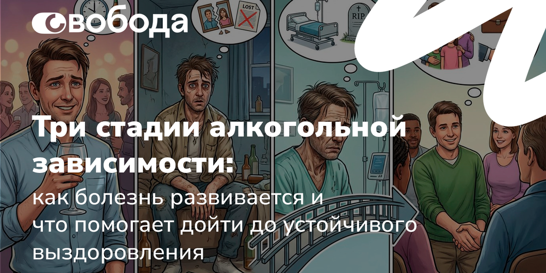 Три стадии алкогольной зависимости: как болезнь развивается и что помогает дойти до устойчивого выздоровления