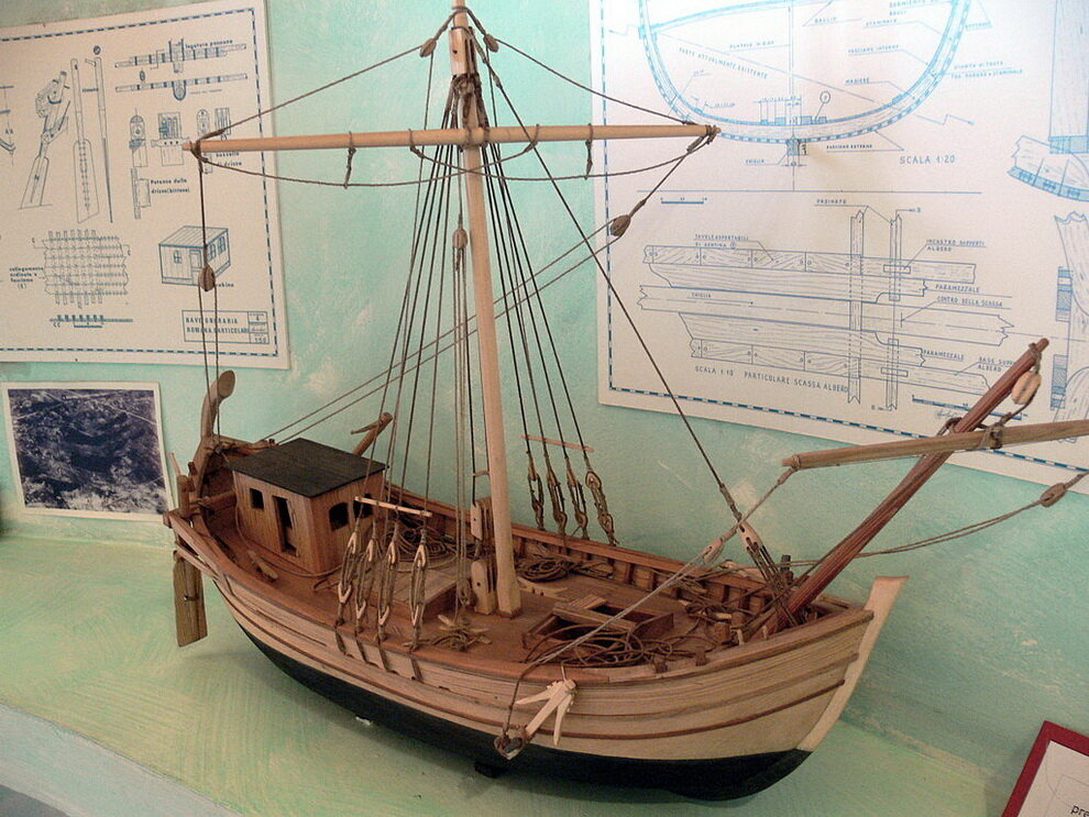 Модель римского торгового судна (naves rotundae). Источник: wikipedia.org