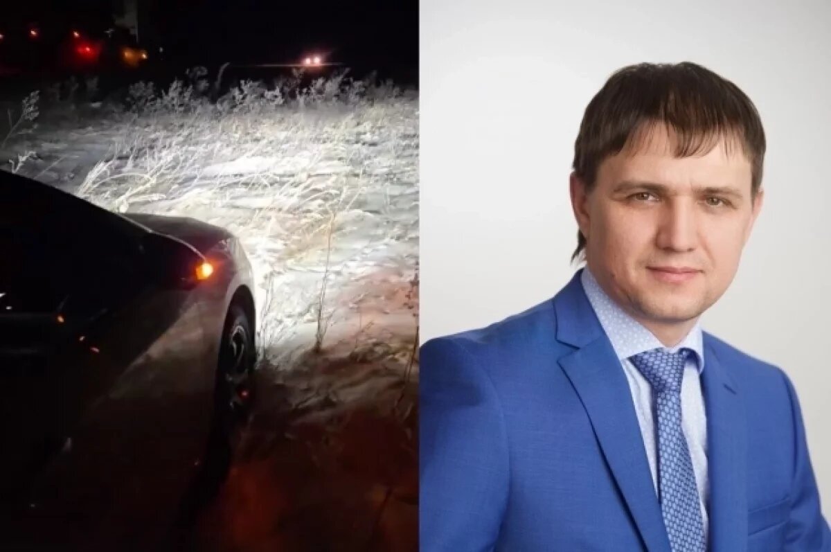    Мэр Минусинска снял на видео, как попал в ДТП на трассе