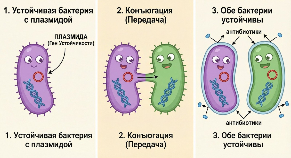    Резистентные бактерии не остаются на фермах.