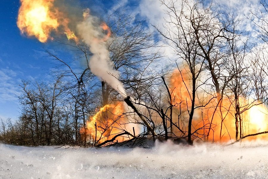Боевая работа расчета гаубицы "Мста-Б" в Херсонской области - Фото: Алексей Коновалов/ТАСС