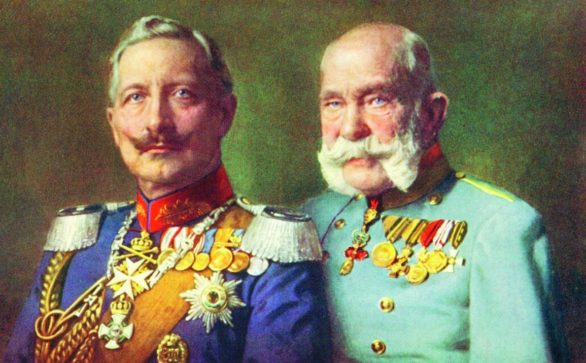 Кайзер Вильгельм и Франц-Иосиф. 