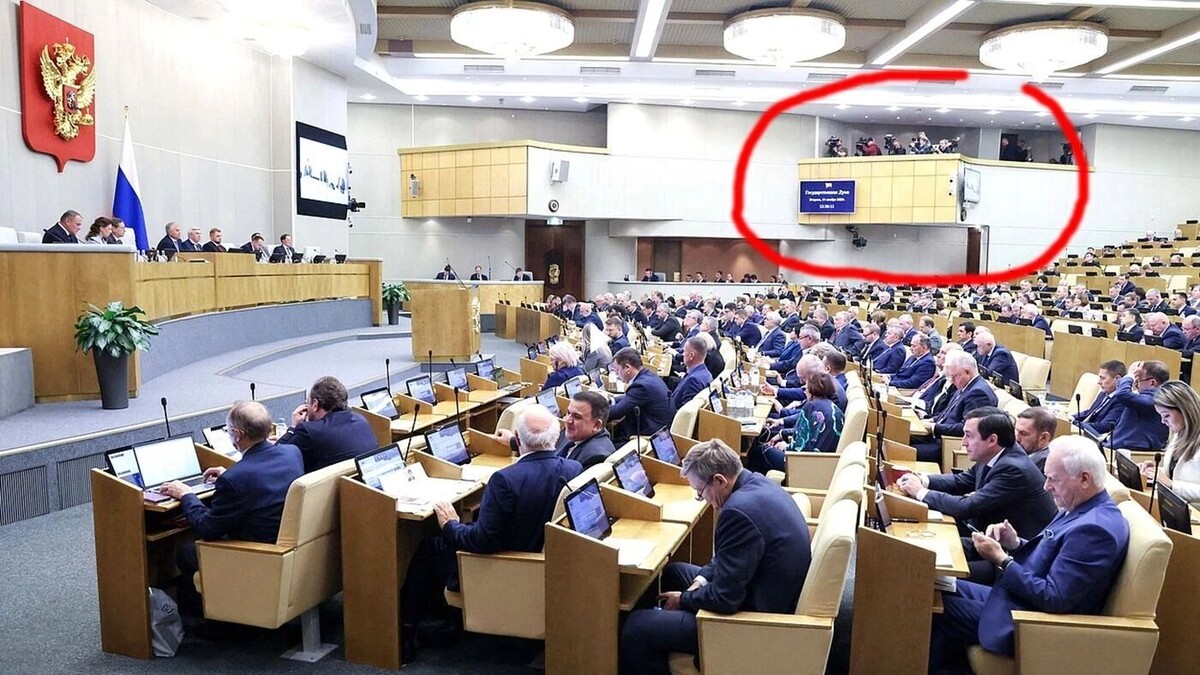 Балкон для фотокорреспондентов и операторов СМИ. Фото: официальный сайт ГД РФ