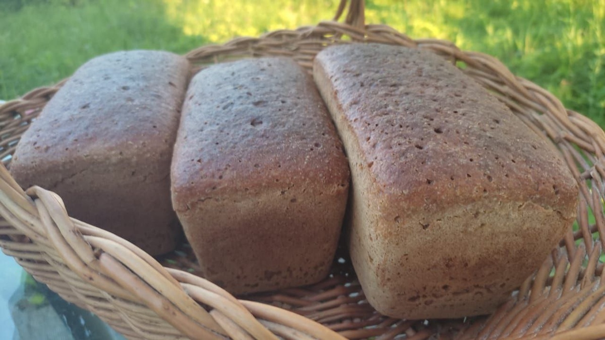 Кирпичик чëрного. Ржаной хлеб. 