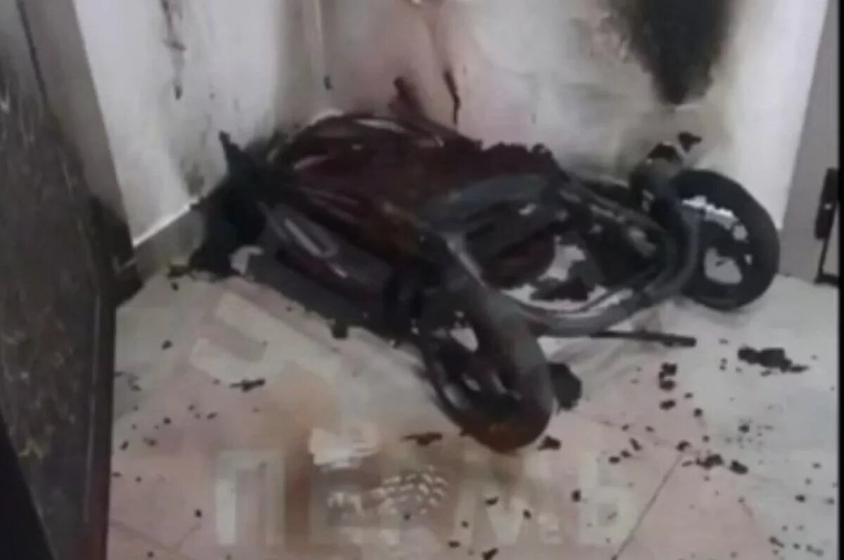    В Пермском ЖК 50 человек эвакуировались из-за загоревшейся коляски