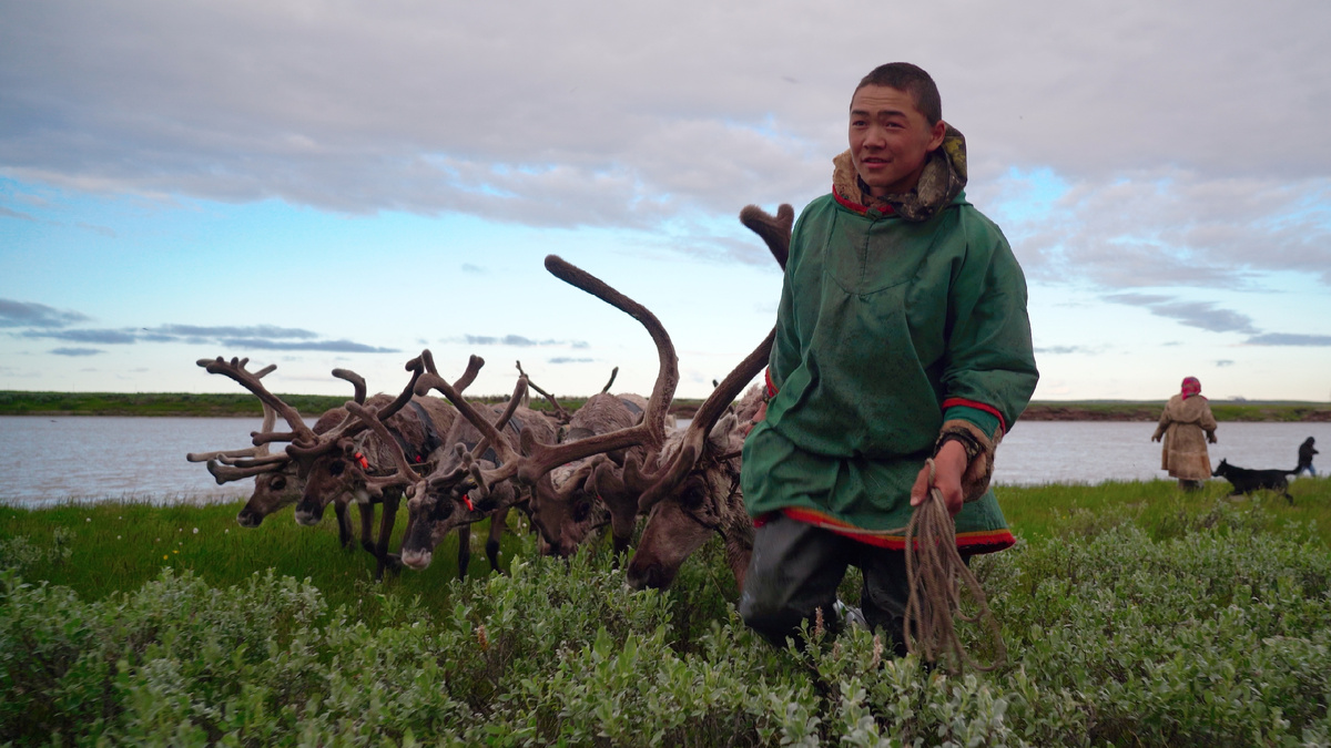Переход ямальских кочевников к Карскому морю через Бованенковское месторождение