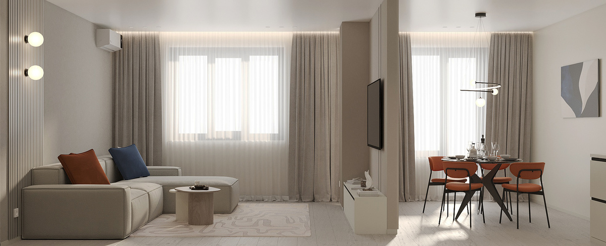 Новосибирск, ЖК Сосны — интерьер от компании Стройка Века