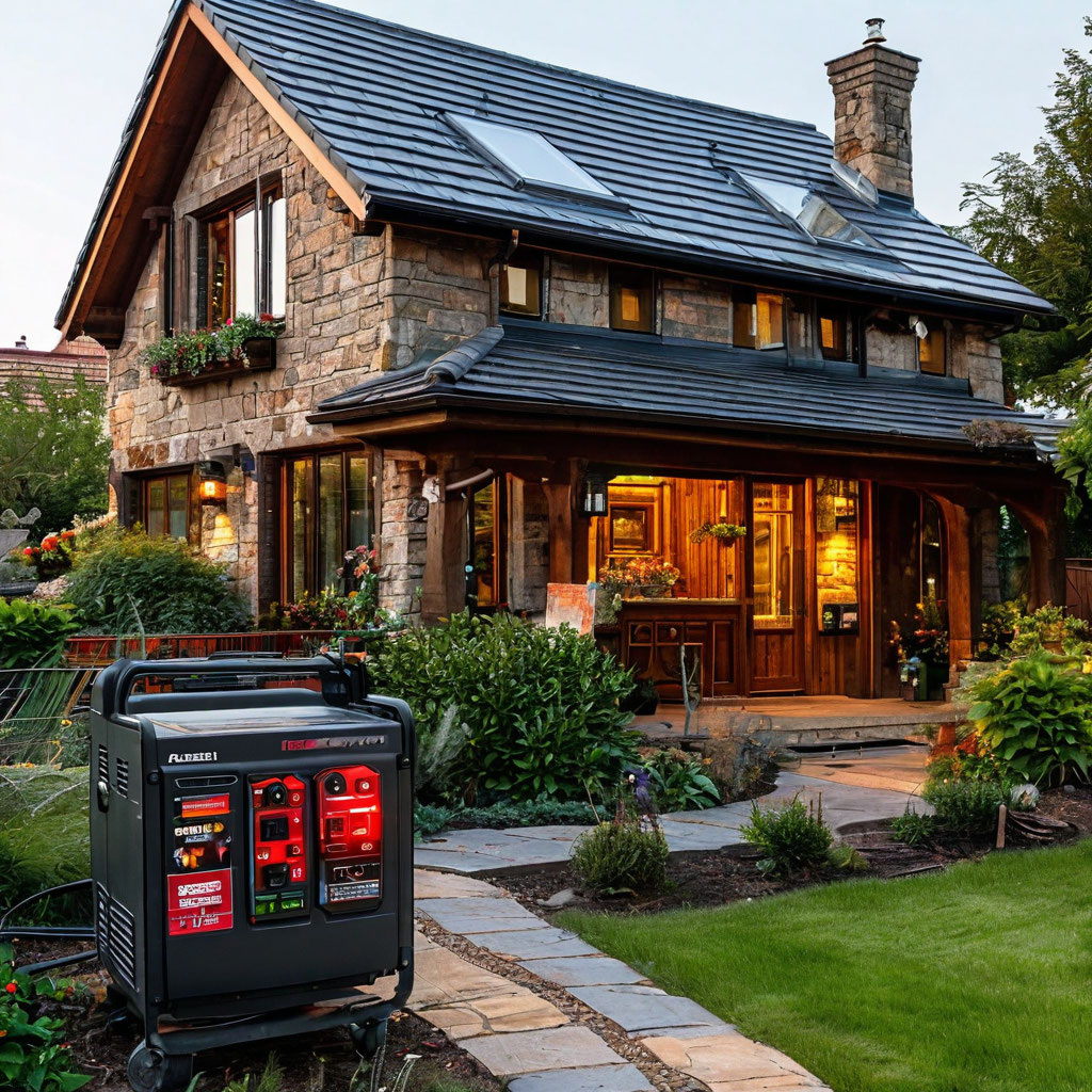 Типичный инверторный генератор в доме