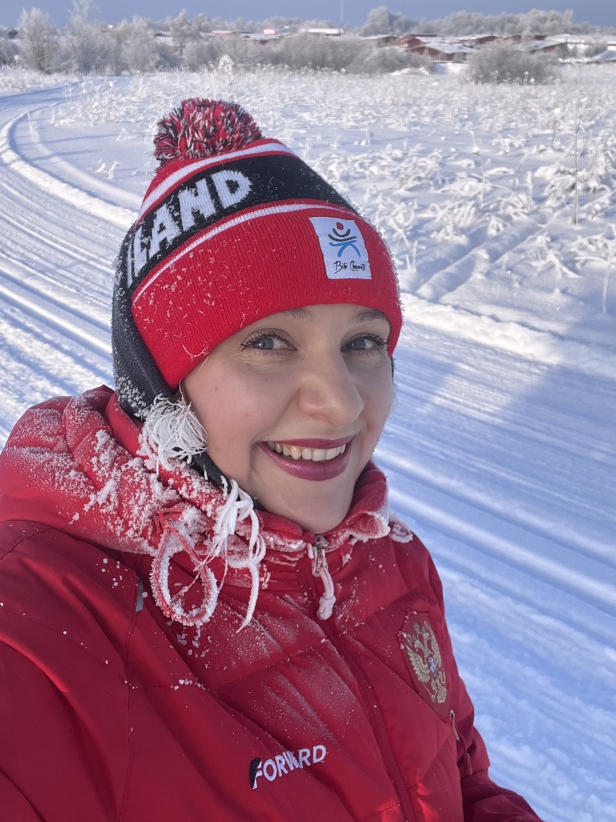 Во время катания на лыжах