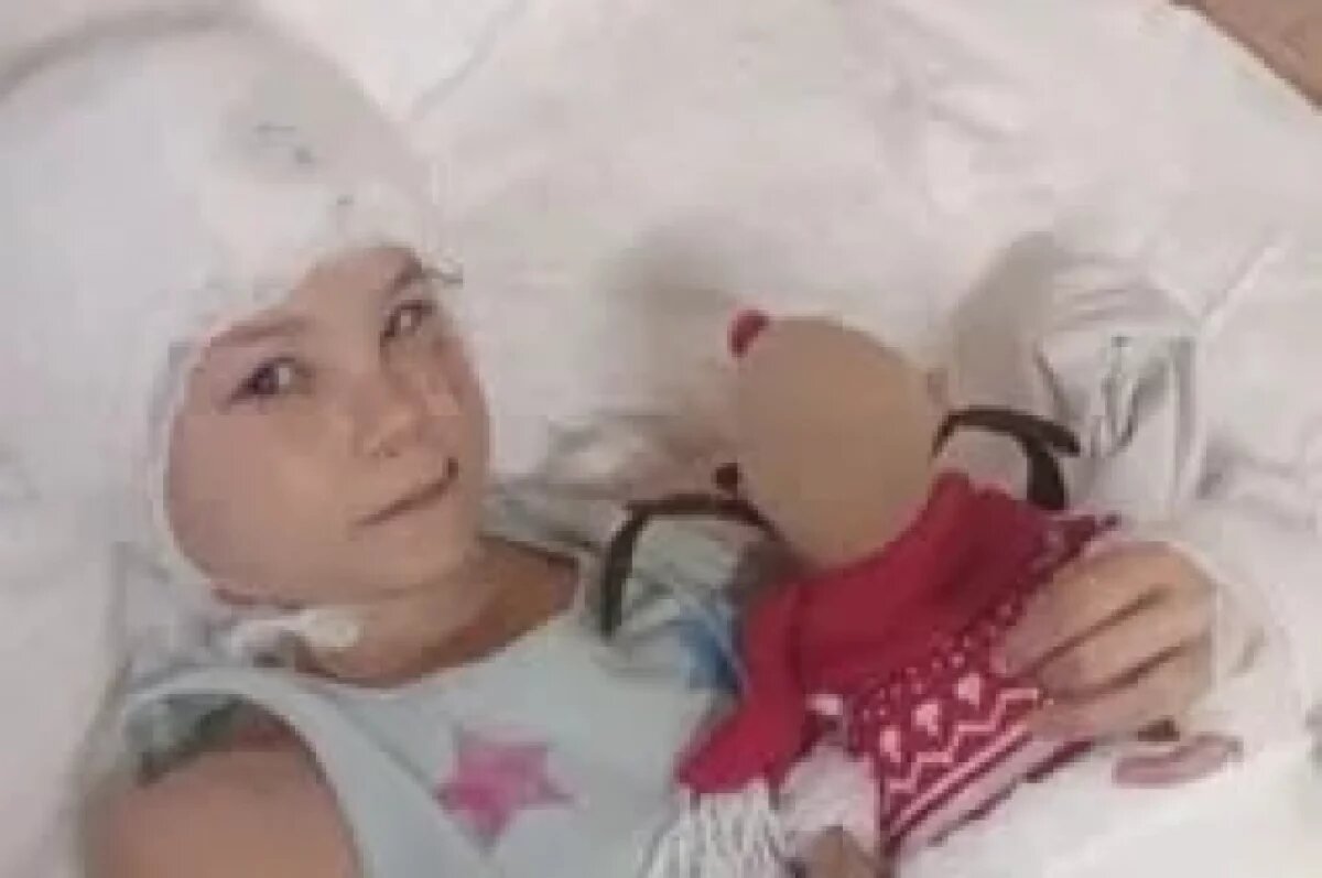    Содрала скальп.