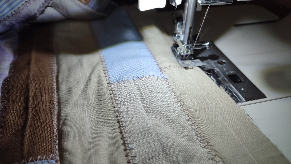 Полосочка за полосочкой. Мне нравится такая монотонная работа