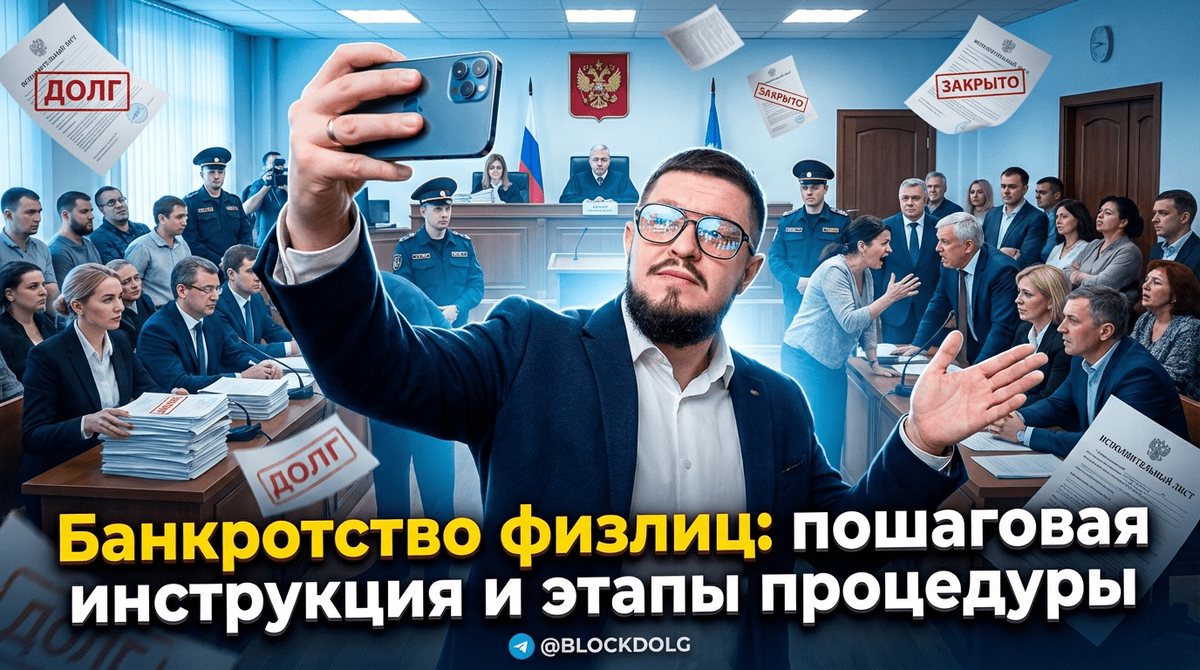    Полная схема процедуры банкротства: основные шаги для физических лиц Максим
