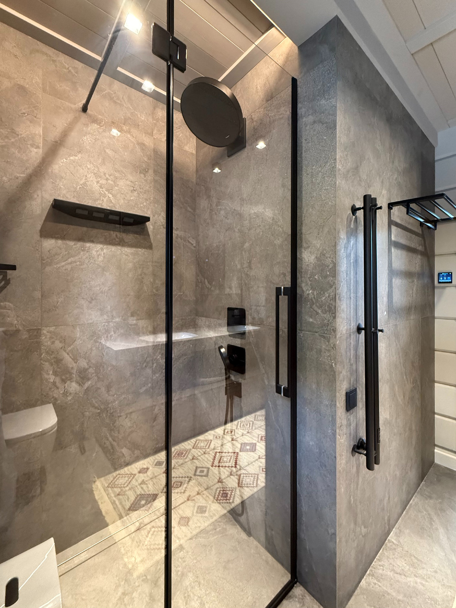 Заказчики выбрали душ для своей ванной комнаты