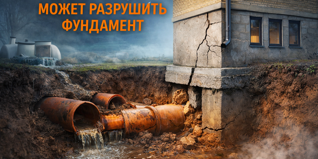 Как канализация может разрушить фундамент