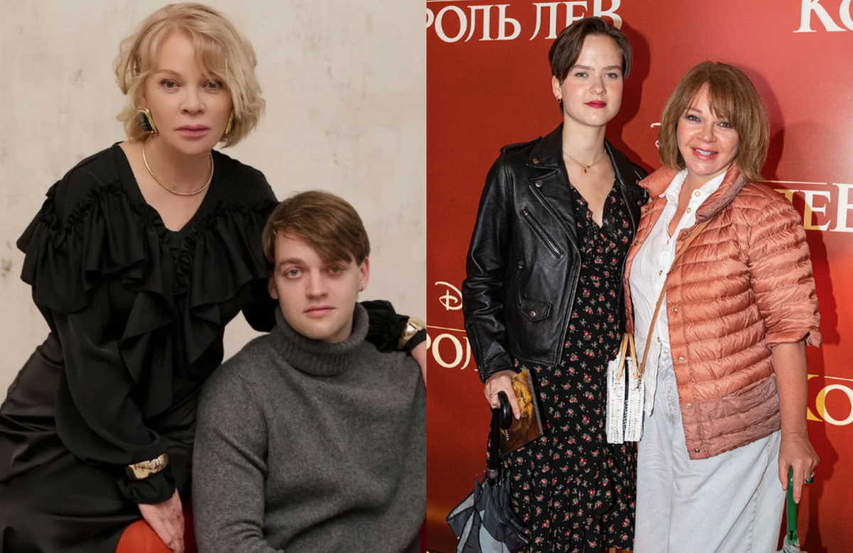 на фото Елена Валюшкина с детьми 