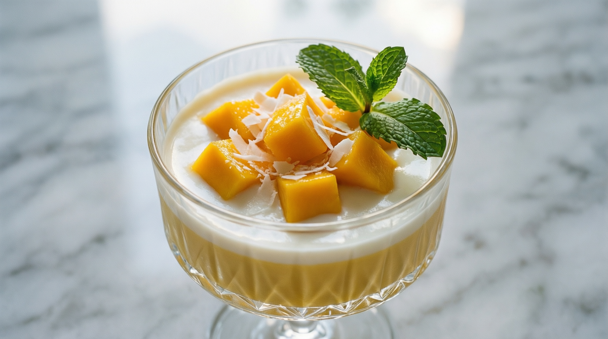 Манговый мусс-крем с кокосовым молоком