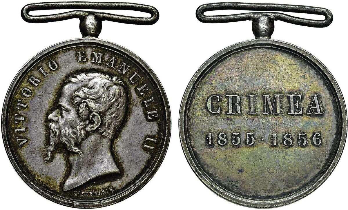 Медаль Витторио Эмануэль II «Крым 1855–1856». Сайт: https://www.numisbids.com/n.php?p=lot&sid=1597&lot=2682&utm_medium=organic&utm_source=yandexsmartcamera