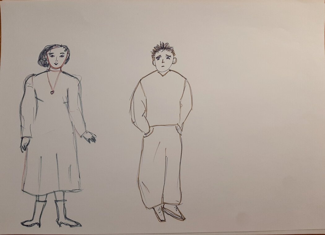 
Рисунок выполнен по мотивам клиентского рисунка.