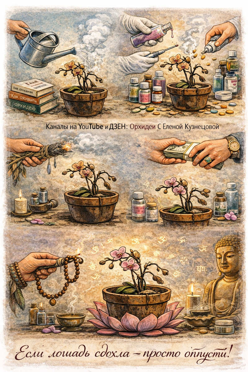 Если орхидея сдохла - просто отпусти! Орхидеи С Еленой Кузнецовой