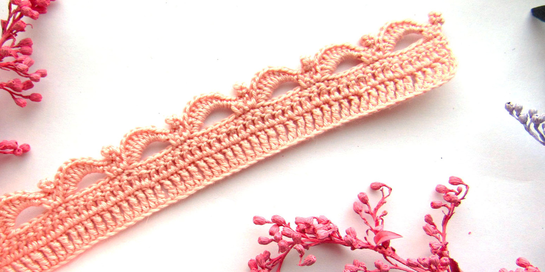 Изящная обвязка края крючком. Мастер - Класс для начинающих