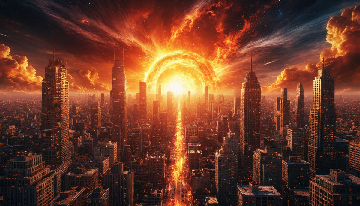 Солнце увеличивает свою активность. «Создано с использованием искусственного интеллекта».