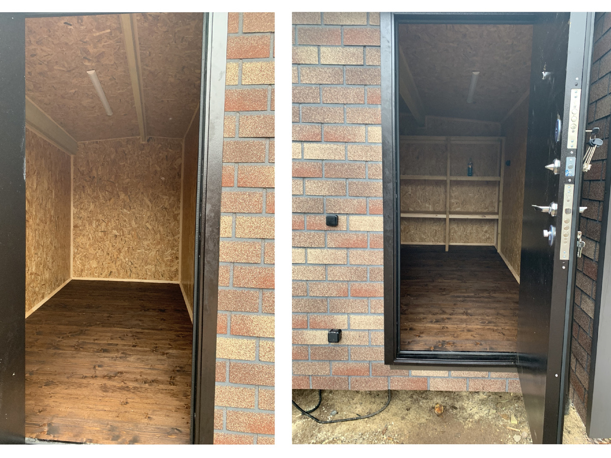 Две других комнаты хозблока.