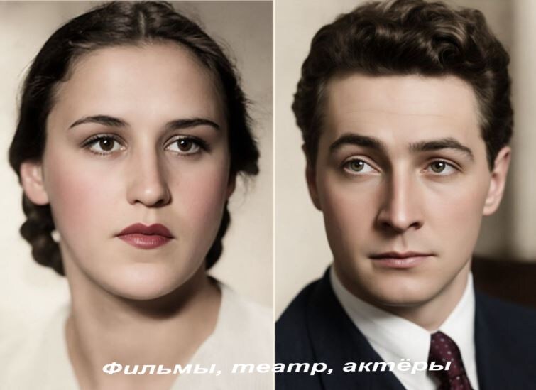 Супруги: Вячеслав Тихонов и Нонна Мордюкова (реставрация фото сделана автором канала)