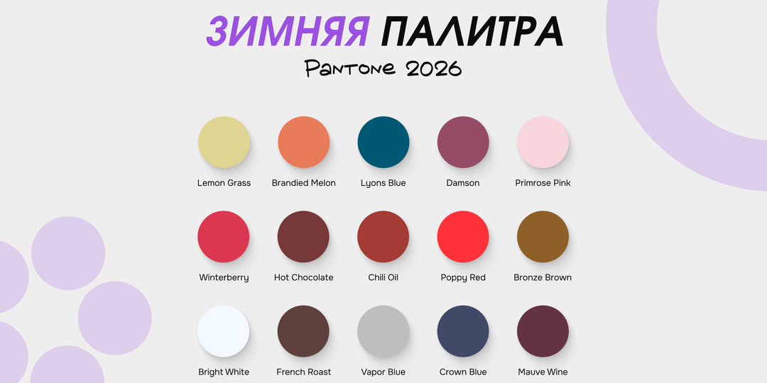 Главные цвета зимы 2026: как адаптировать палитру Pantone в маникюр и макияж