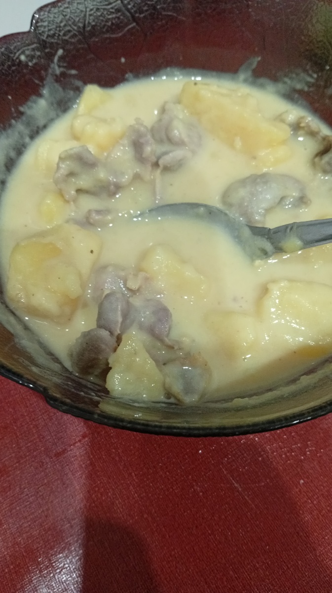 Это моя миска.  Без лука и прочего, только порошковые специи. 