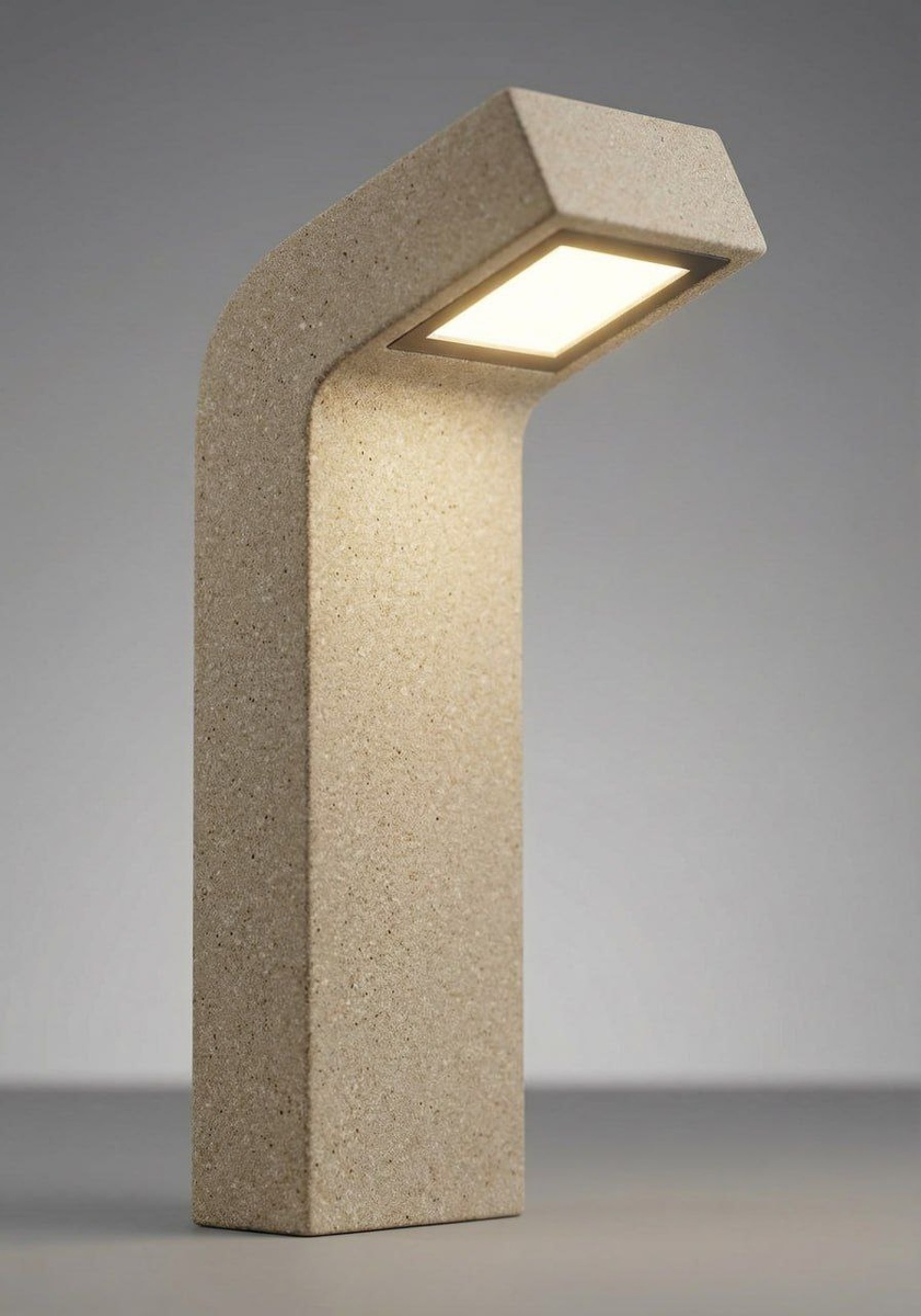 Ландшафтный светильник из кварцевого песка