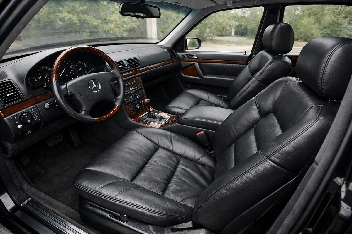 Кожаный слон Mercedes w140