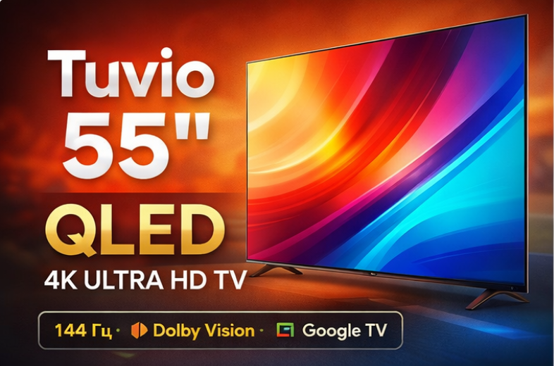 отличный вариант на большой экран с QLED-панелью и умным Smart TV по выгодной цене 👇