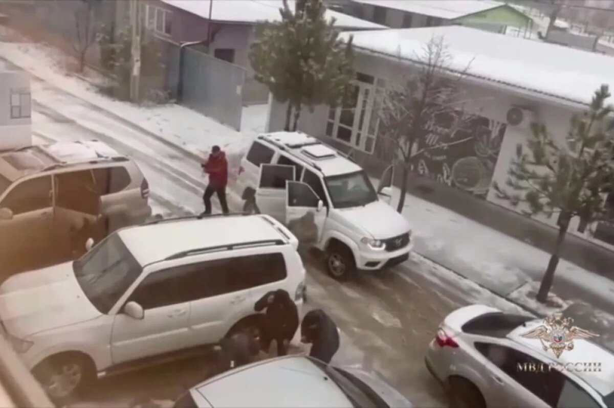    Момент задержания фигуранта.