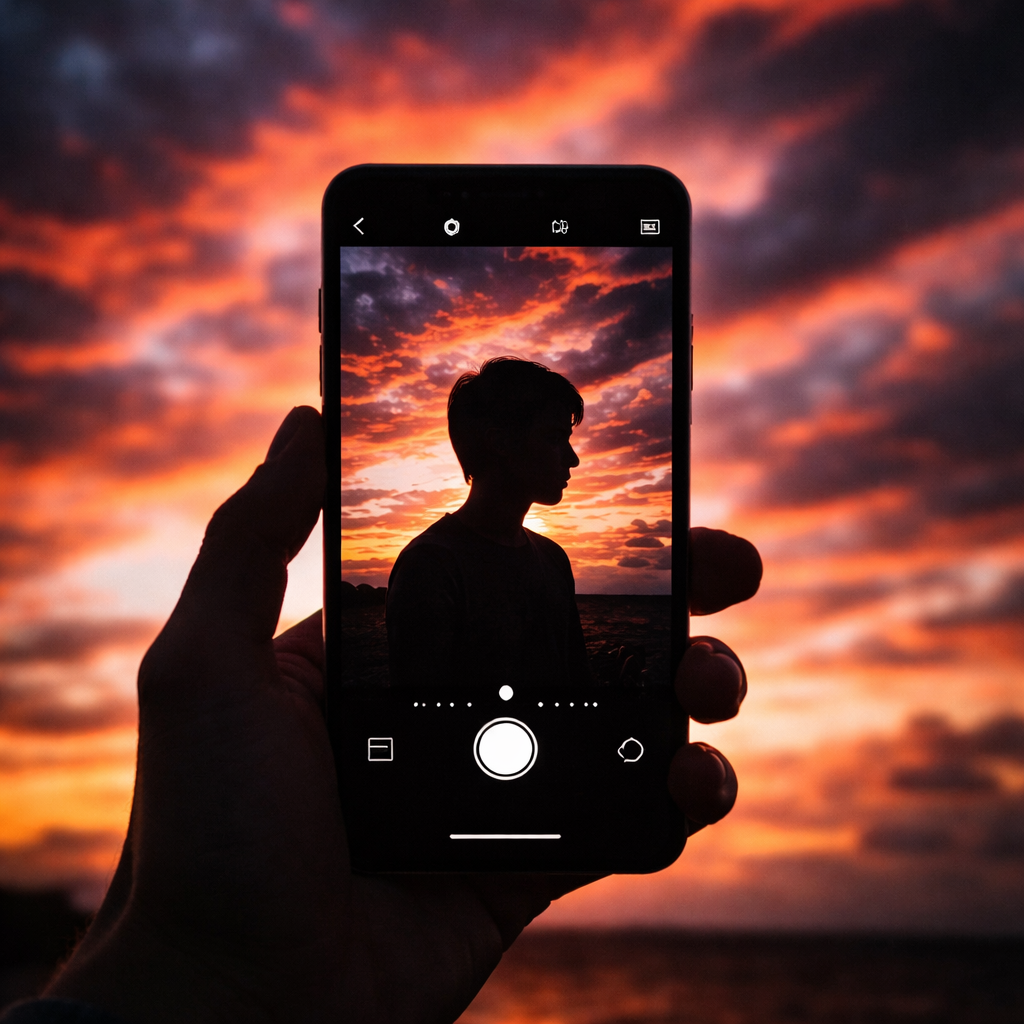 Силуэт в закате