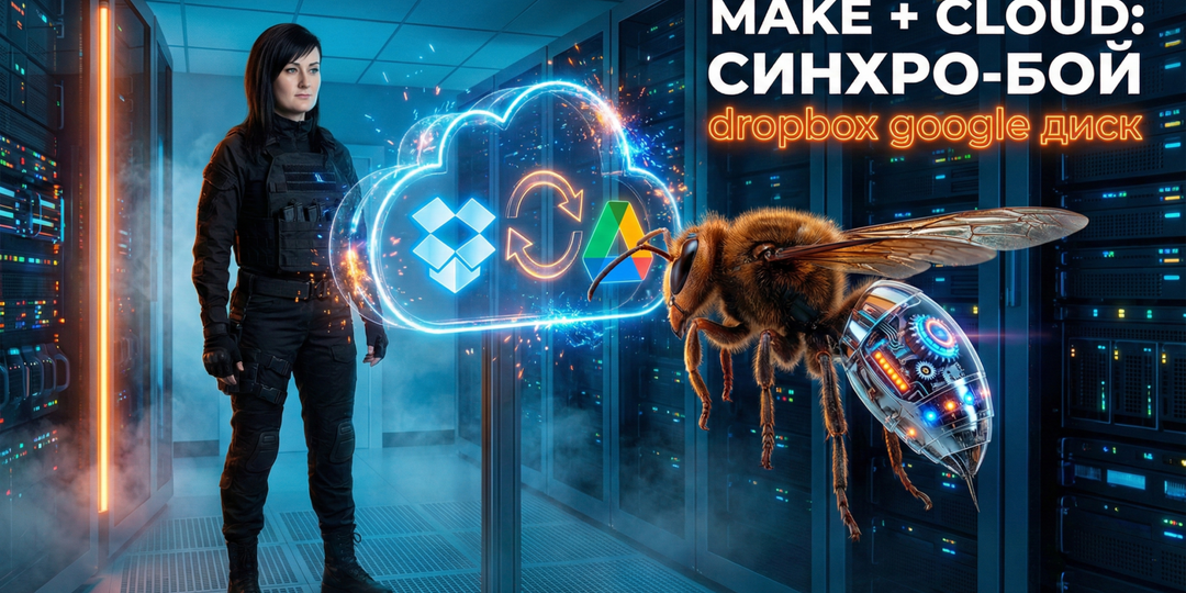 Make автоматизация облачных хранилищ: Dropbox и Google Диск