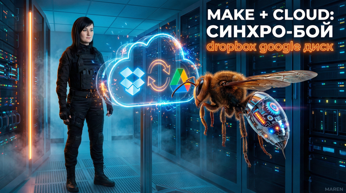    Упрощаем работу с файлами в Dropbox и Google Диске через Make | Автор: Марина Погодина Марина Погодина
