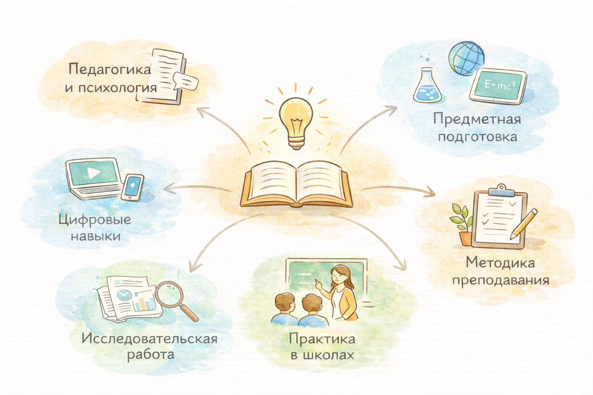 Что входит в обучение на педагогическую специальность