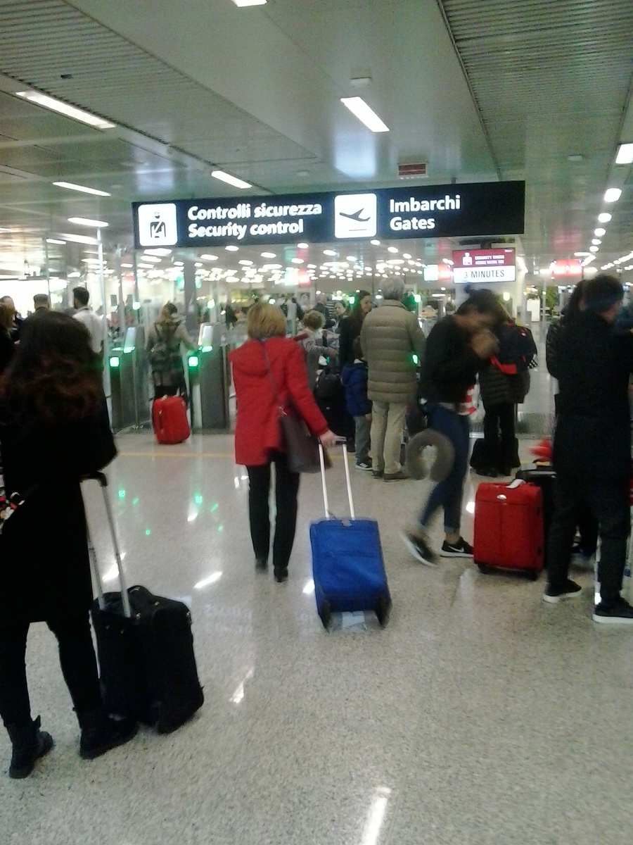 Улетала уже с небольшим чемоданчиком, купленным в аутлете Флоренции и сумкой, подарком Карло.