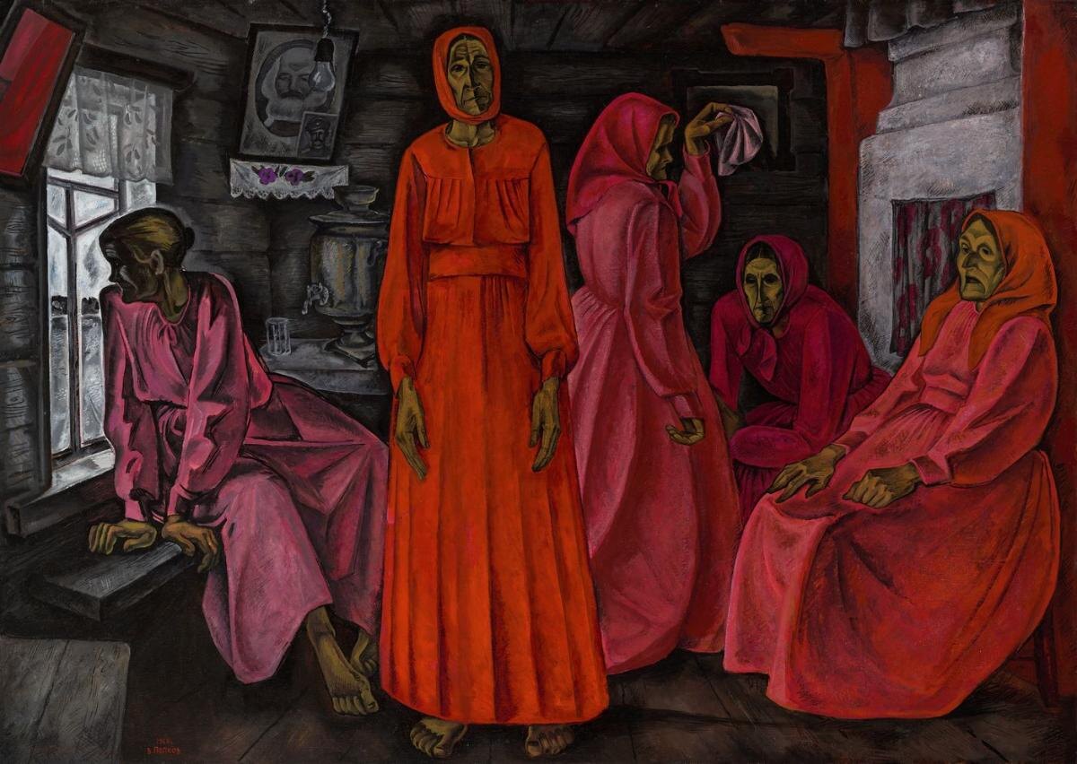 Произведения Попкова характеризуются остротой видения окружающего мира, небывалой концентрацией личностного переживания, особым уровнем осмысления и художественного воплощения времени.