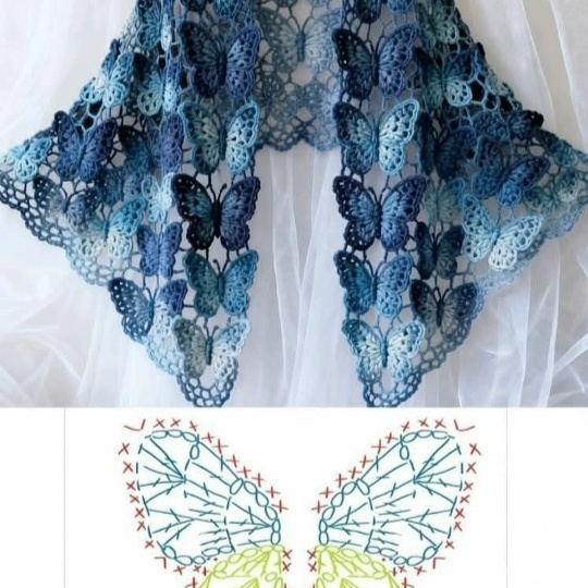 Бабушкины шали в современном прочтении (со схемами)