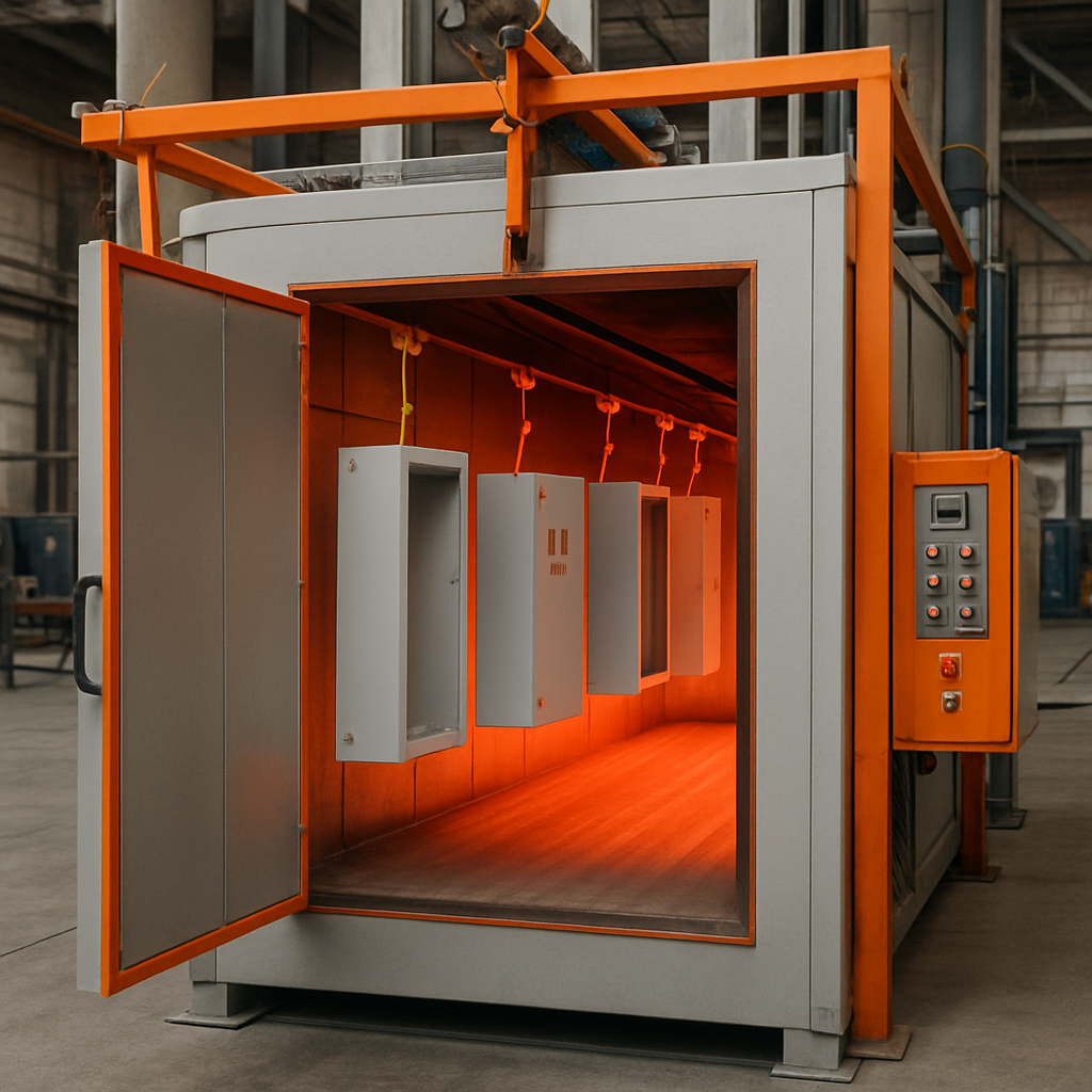 Печь для сушки порошковой краски в производстве электрощитового оборудования