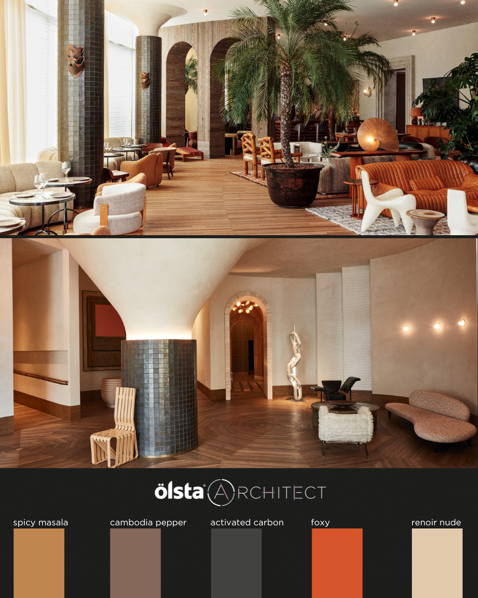 #палитраархитектора: колористика Келли Уэстлер в оттенках Olsta Architect